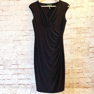 Ralph Lauren sleeveless jersey sheath dress LBD